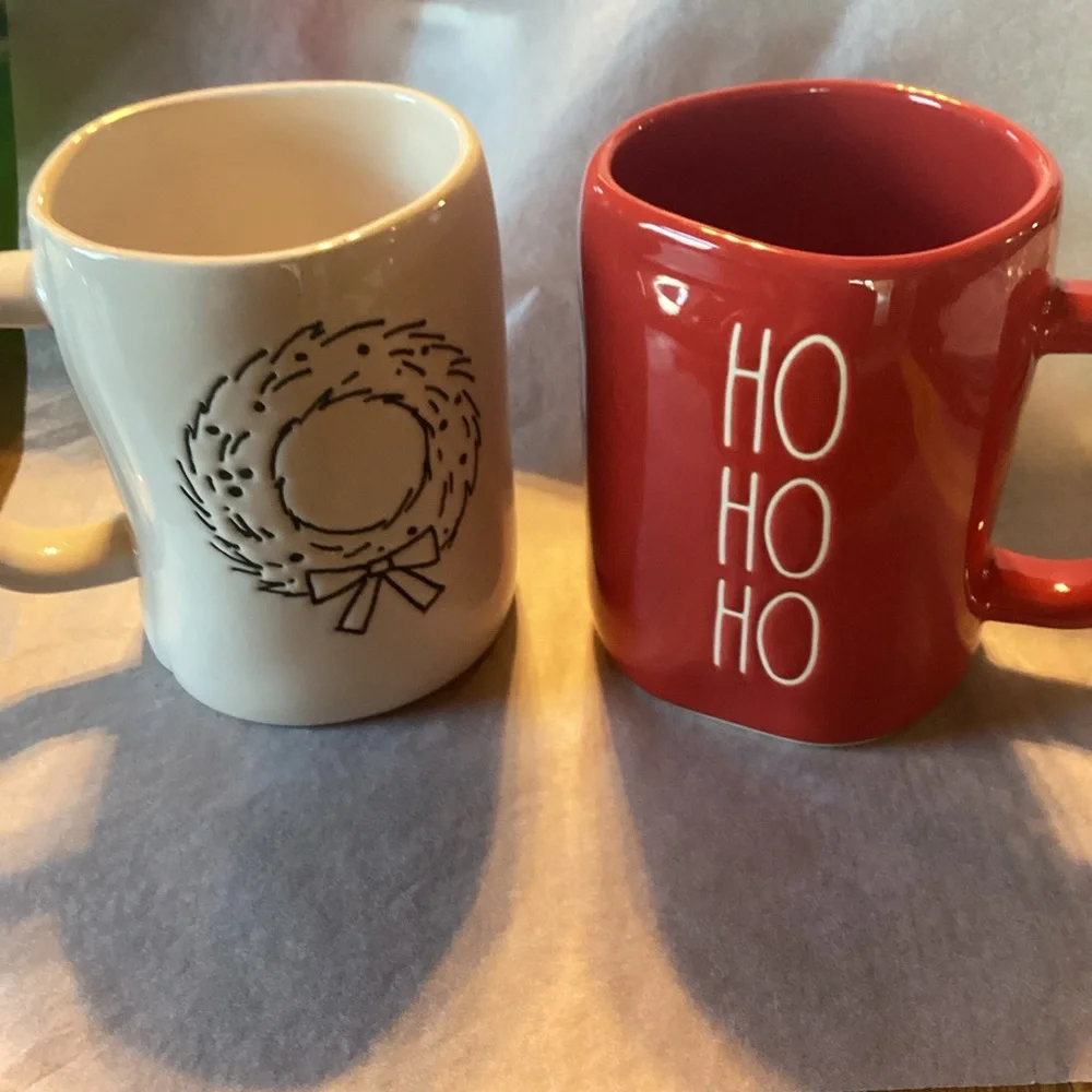 Rae Dunn Holiday Mugs - set of 2